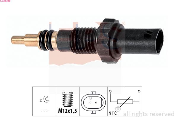 EPS 1.830.348 - Coolant temperature Sensor car-mod.net