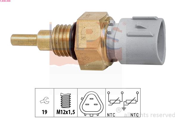 EPS 1.830.368 - Coolant temperature Sensor car-mod.net