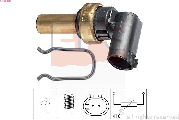 EPS 1.830.300 - Sensor, oil temperature car-mod.net
