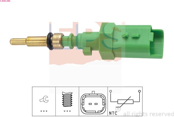 EPS 1.830.385 - Coolant temperature Sensor car-mod.net