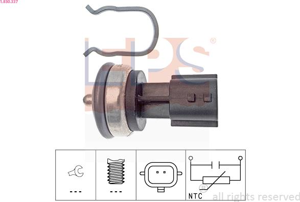 EPS 1.830.337 - Coolant temperature Sensor car-mod.net
