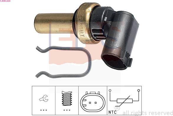 EPS 1.830.324 - Coolant temperature Sensor car-mod.net