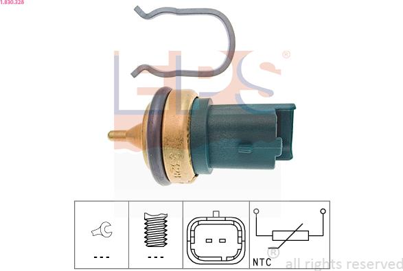 EPS 1.830.328 - Coolant temperature Sensor car-mod.net