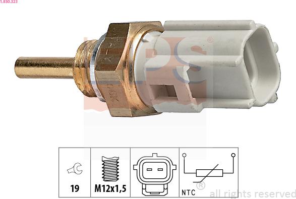 EPS 1.830.323 - Coolant temperature Sensor car-mod.net