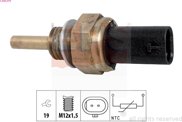 EPS 1.830.379 - Coolant temperature Sensor car-mod.net