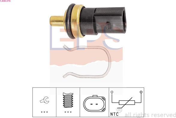 EPS 1.830.376 - Sensor, fuel temperature car-mod.net