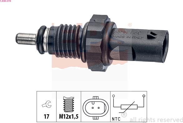 EPS 1.830.378 - Sensor, oil temperature car-mod.net