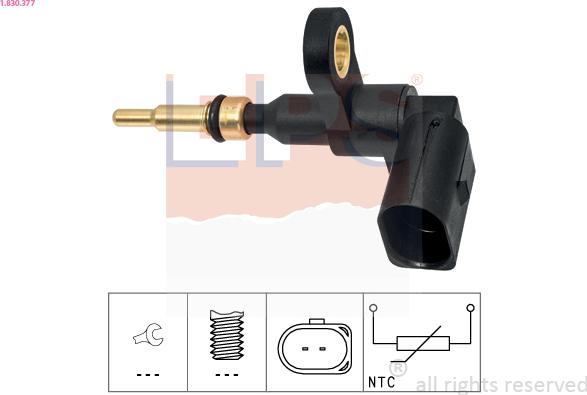 EPS 1.830.377 - Coolant temperature Sensor car-mod.net