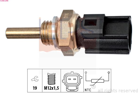 EPS 1.830.298 - Coolant temperature Sensor car-mod.net