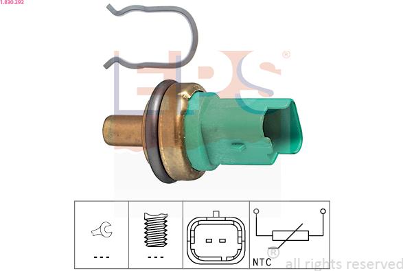 EPS 1.830.292 - Sensor, oil temperature car-mod.net