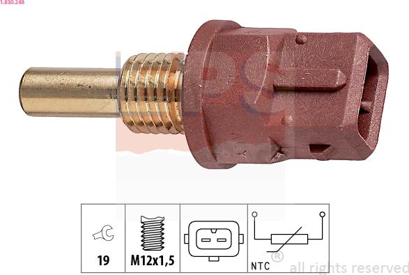 EPS 1.830.248 - Sensor, oil temperature car-mod.net
