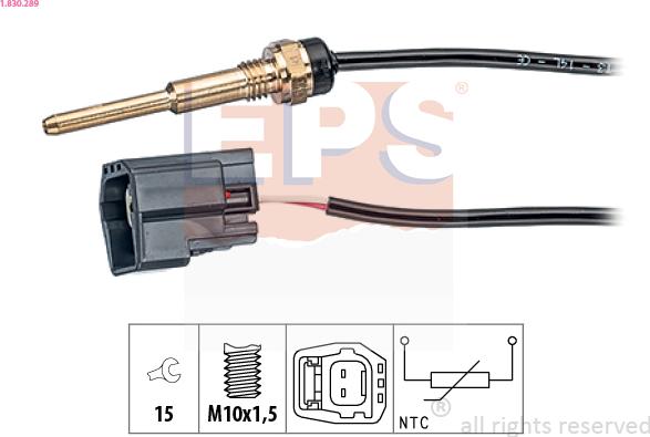 EPS 1.830.289 - Coolant temperature Sensor car-mod.net