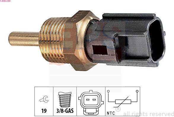 EPS 1.830.230 - Coolant temperature Sensor car-mod.net
