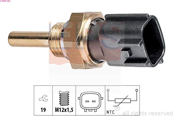 EPS 1.830.225 - Sensor, oil temperature car-mod.net