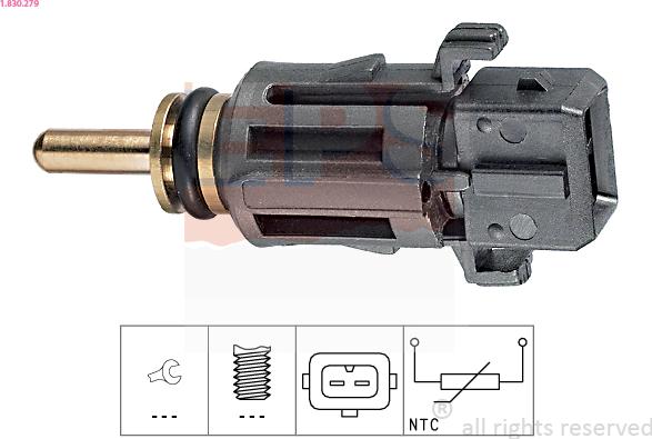 EPS 1.830.279 - Coolant temperature Sensor car-mod.net