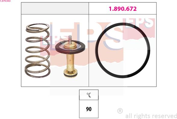 EPS 1.879.943 - Coolant thermostat / housing car-mod.net