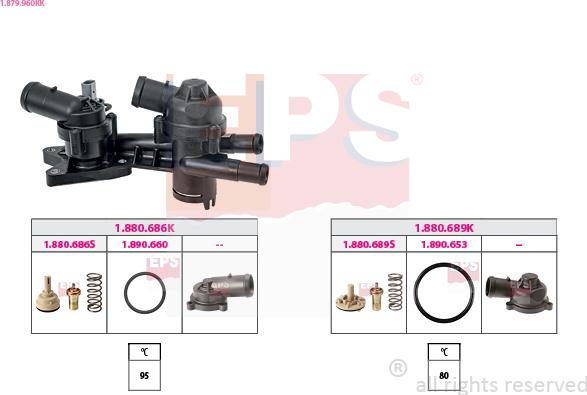 EPS 1.879.960KK - Coolant thermostat / housing car-mod.net