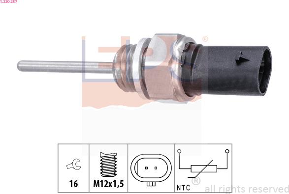 EPS 1.220.257 - Sensor of exhaust gas Temperature car-mod.net