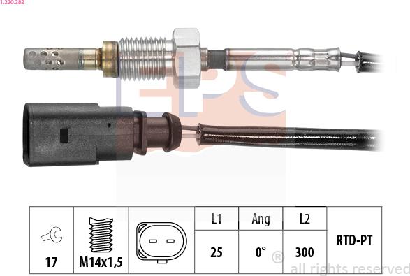 EPS 1.220.282 - Sensor of exhaust gas Temperature car-mod.net