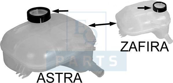 Equal Quality GOM411629 - Expansion Tank, coolant car-mod.net