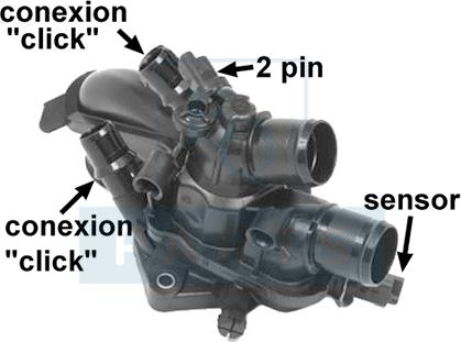 Equal Quality GOM745584 - Coolant thermostat / housing car-mod.net