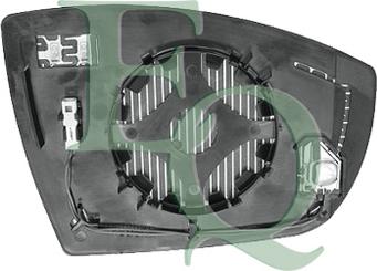 Equal Quality RS01762 - Mirror Glass, outside mirror car-mod.net