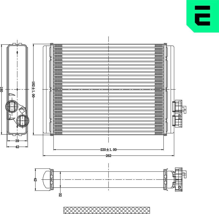 ERA 669235 - Heat Exchanger, interior heating car-mod.net