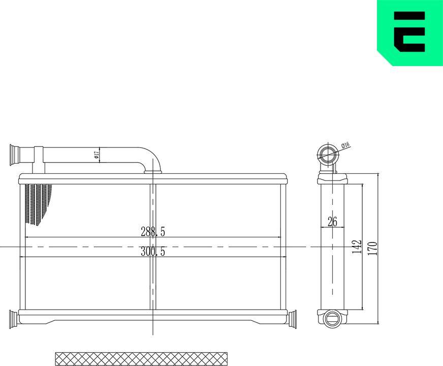 ERA 669231 - Heat Exchanger, interior heating car-mod.net
