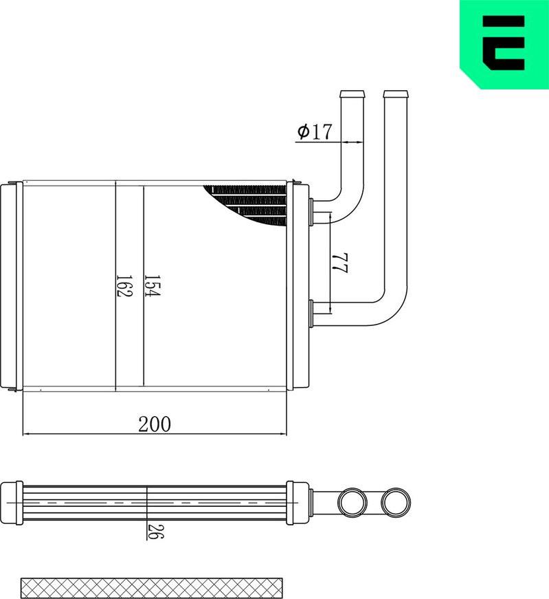 ERA 669223 - Heat Exchanger, interior heating car-mod.net