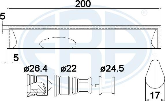 ERA 668011 - Dryer, air conditioning car-mod.net