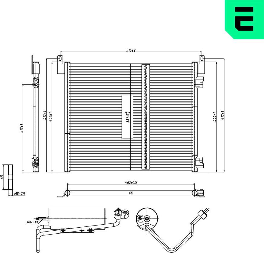 ERA 667509 - Condenser, air conditioning car-mod.net
