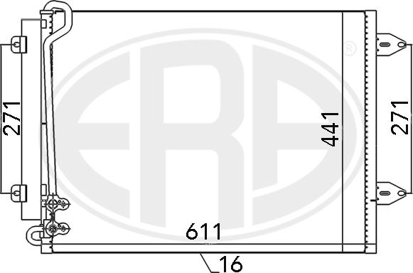 ERA 667044 - Condenser, air conditioning car-mod.net