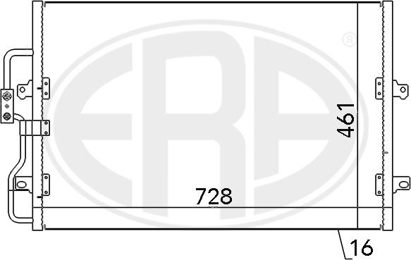 ERA 667061 - Condenser, air conditioning car-mod.net