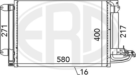 ERA 667003 - Condenser, air conditioning car-mod.net