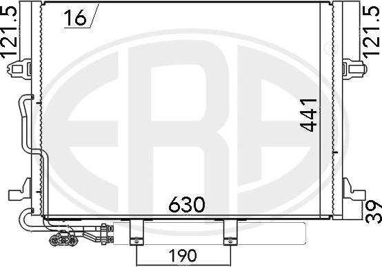 ERA 667033 - Condenser, air conditioning car-mod.net