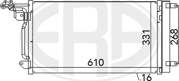 ERA 667026 - Condenser, air conditioning car-mod.net