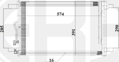 ERA 667198 - Condenser, air conditioning car-mod.net