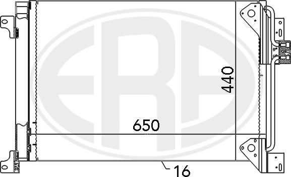 ERA 667117 - Condenser, air conditioning car-mod.net