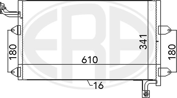ERA 667138 - Condenser, air conditioning car-mod.net