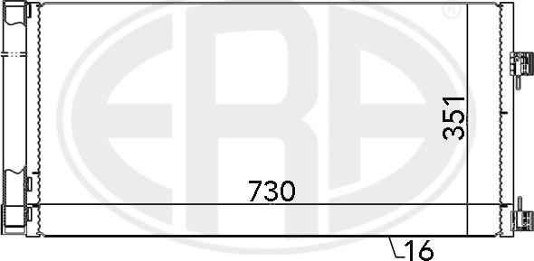 ERA 667133 - Condenser, air conditioning car-mod.net