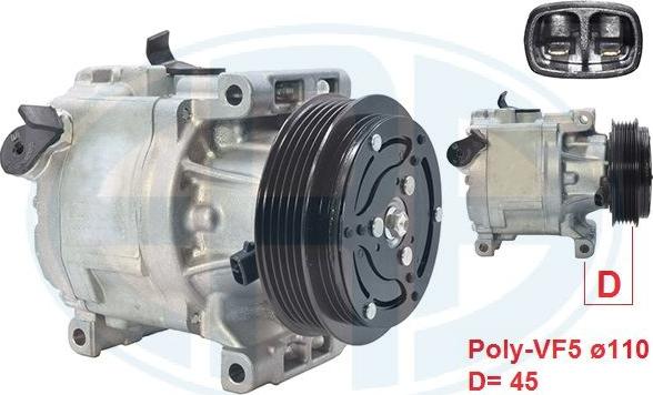 ERA 670094 - Compressor, air conditioning car-mod.net