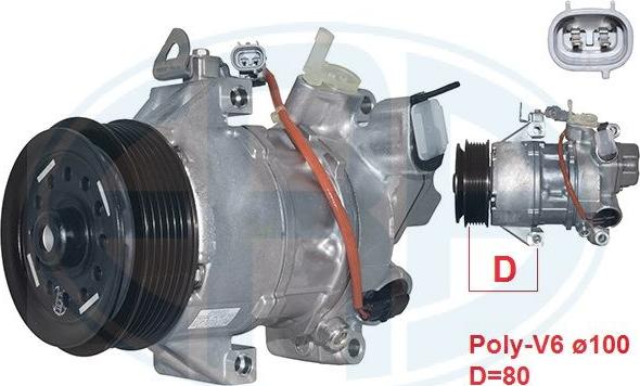 ERA 670044 - Compressor, air conditioning car-mod.net