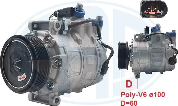 ERA 670008 - Compressor, air conditioning car-mod.net