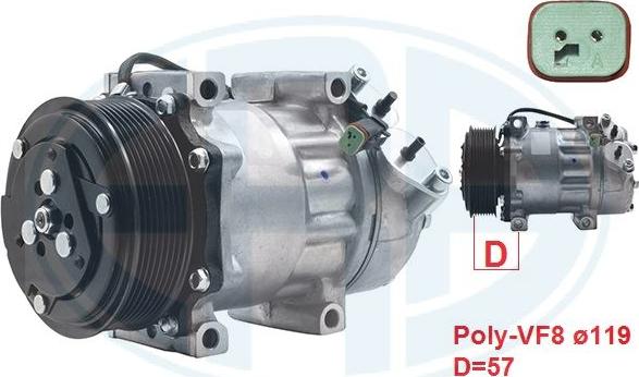 ERA 670028 - Compressor, air conditioning car-mod.net