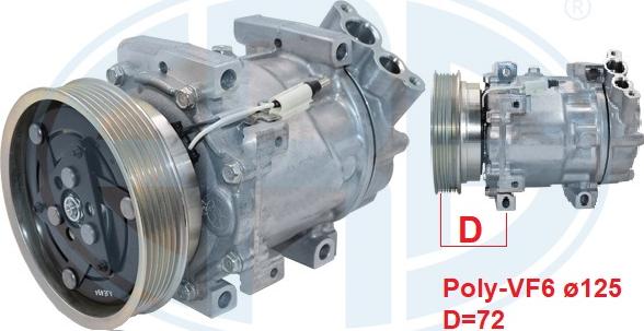 ERA 670187 - Compressor, air conditioning car-mod.net