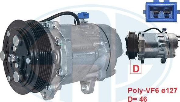 ERA 670130 - Compressor, air conditioning car-mod.net