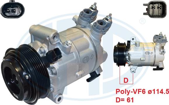 ERA 670201 - Compressor, air conditioning car-mod.net