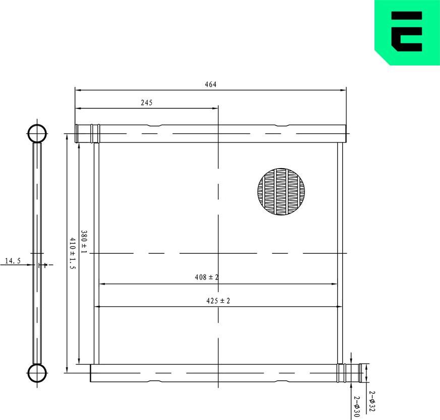 ERA 673617 - Radiator, engine cooling car-mod.net