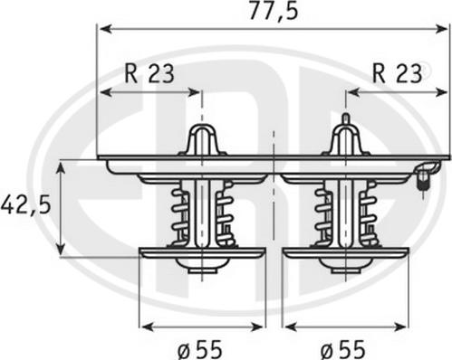 ERA 350133 - Coolant thermostat / housing car-mod.net