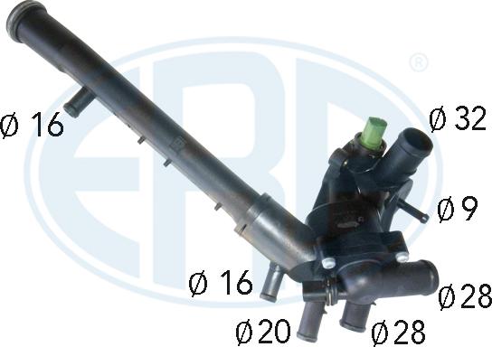 ERA 350346 - Coolant thermostat / housing car-mod.net